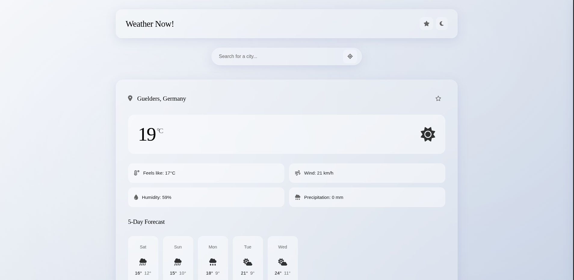 Weather Now Screenshot 1